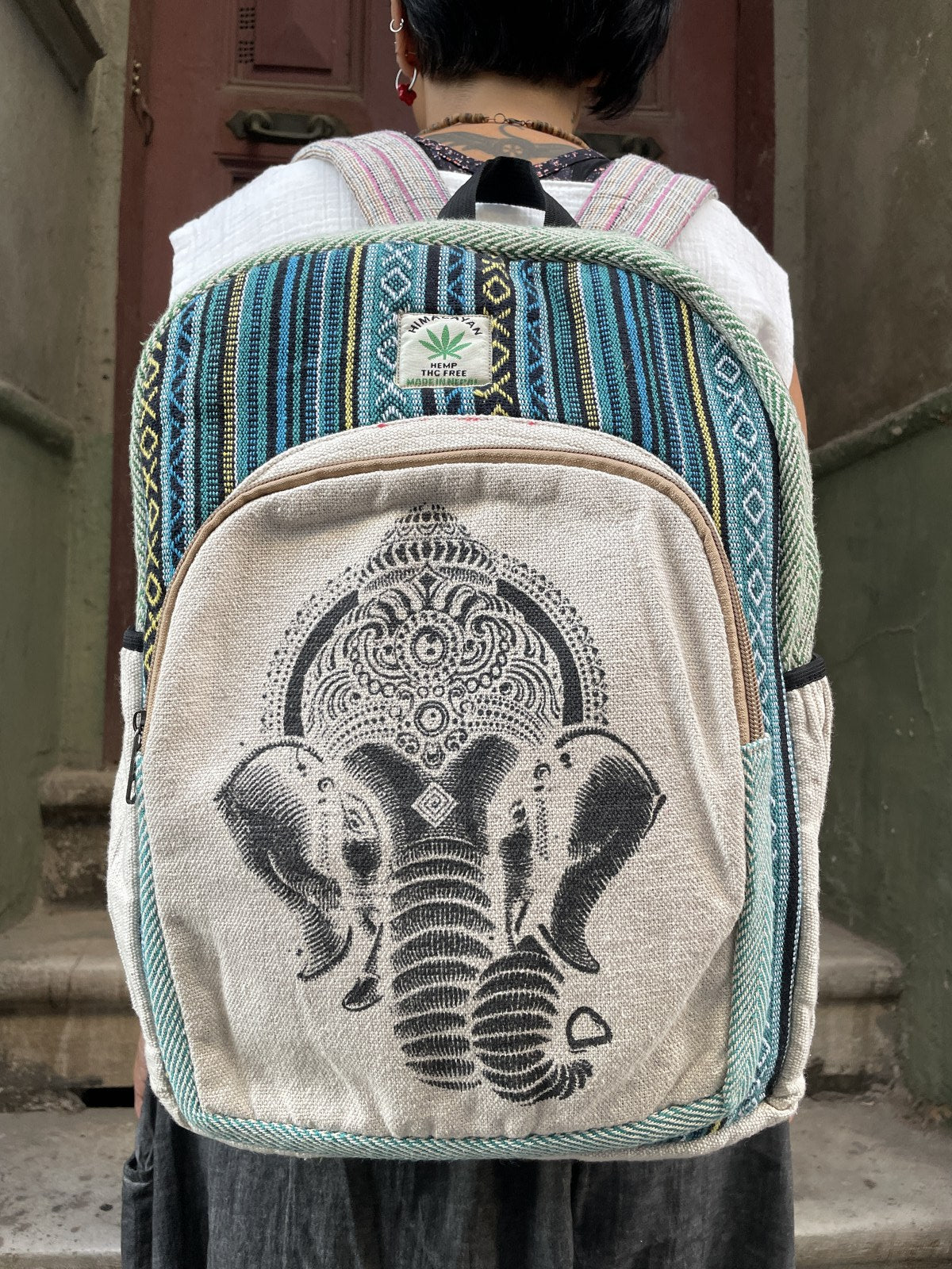 Himalayan Ganesha Hemp Sırt Çantası
