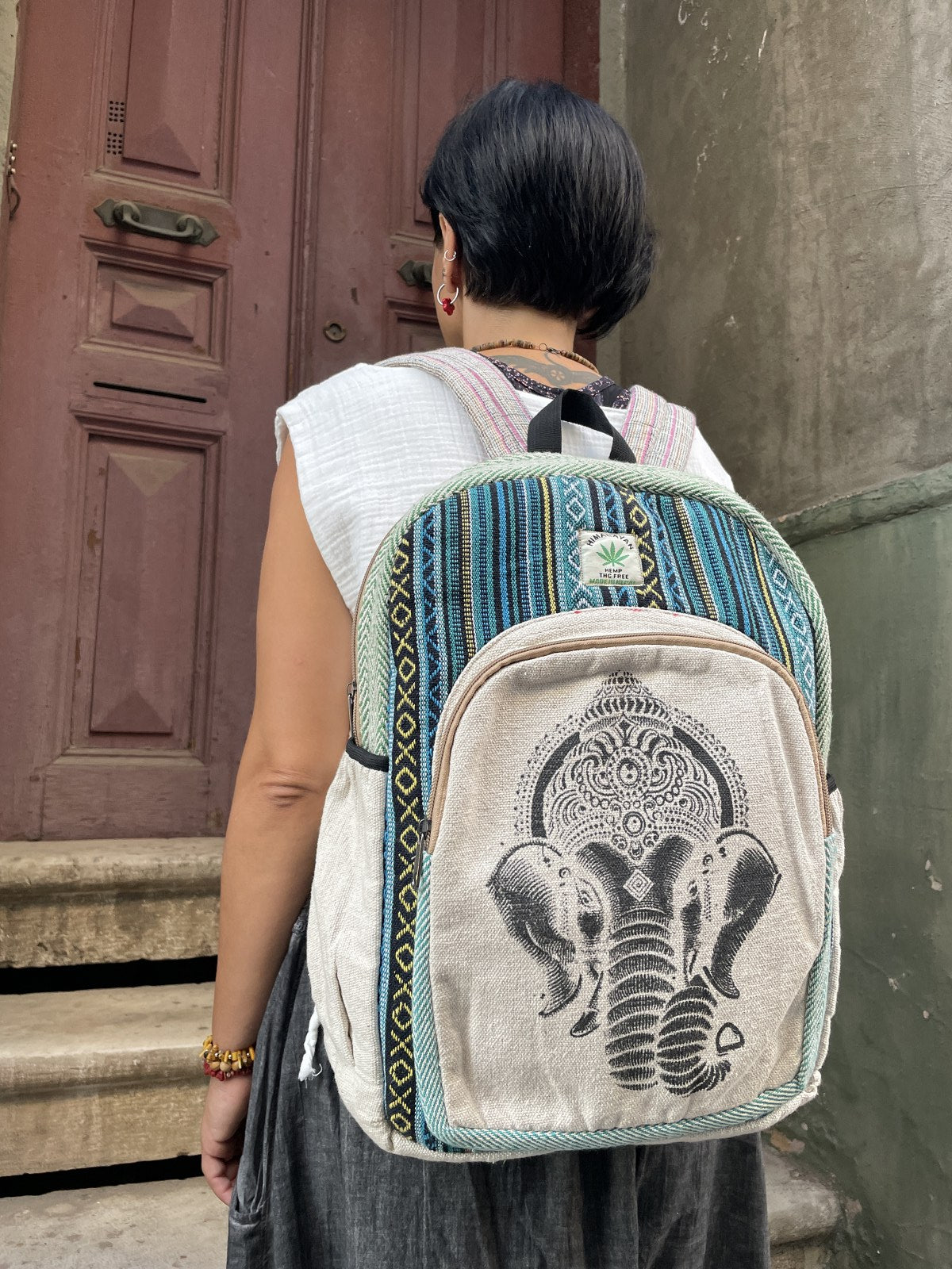 Himalayan Ganesha Hemp Sırt Çantası
