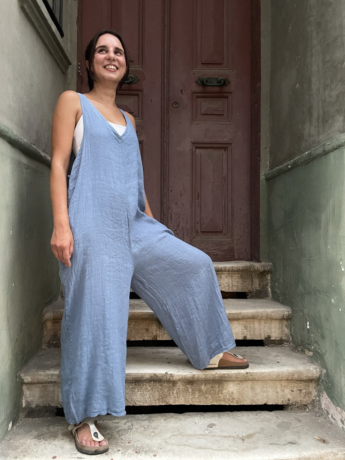 Bohem Kadın Keten Tulum