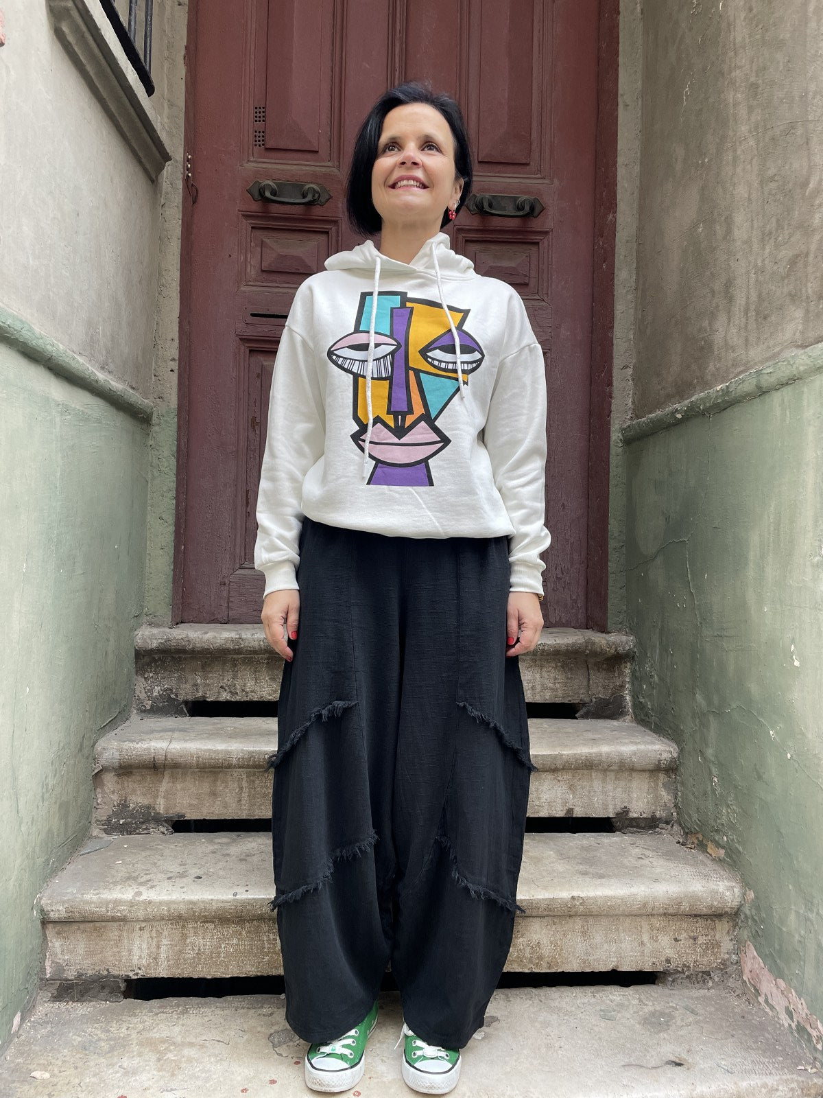 Bohemian Unisex Kangaroo Pocket Sweatshirt Fleece