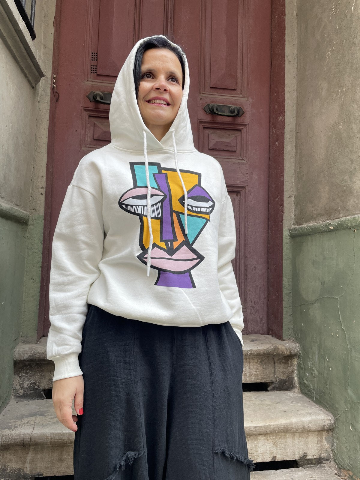 Bohemian Unisex Kangaroo Pocket Sweatshirt Fleece