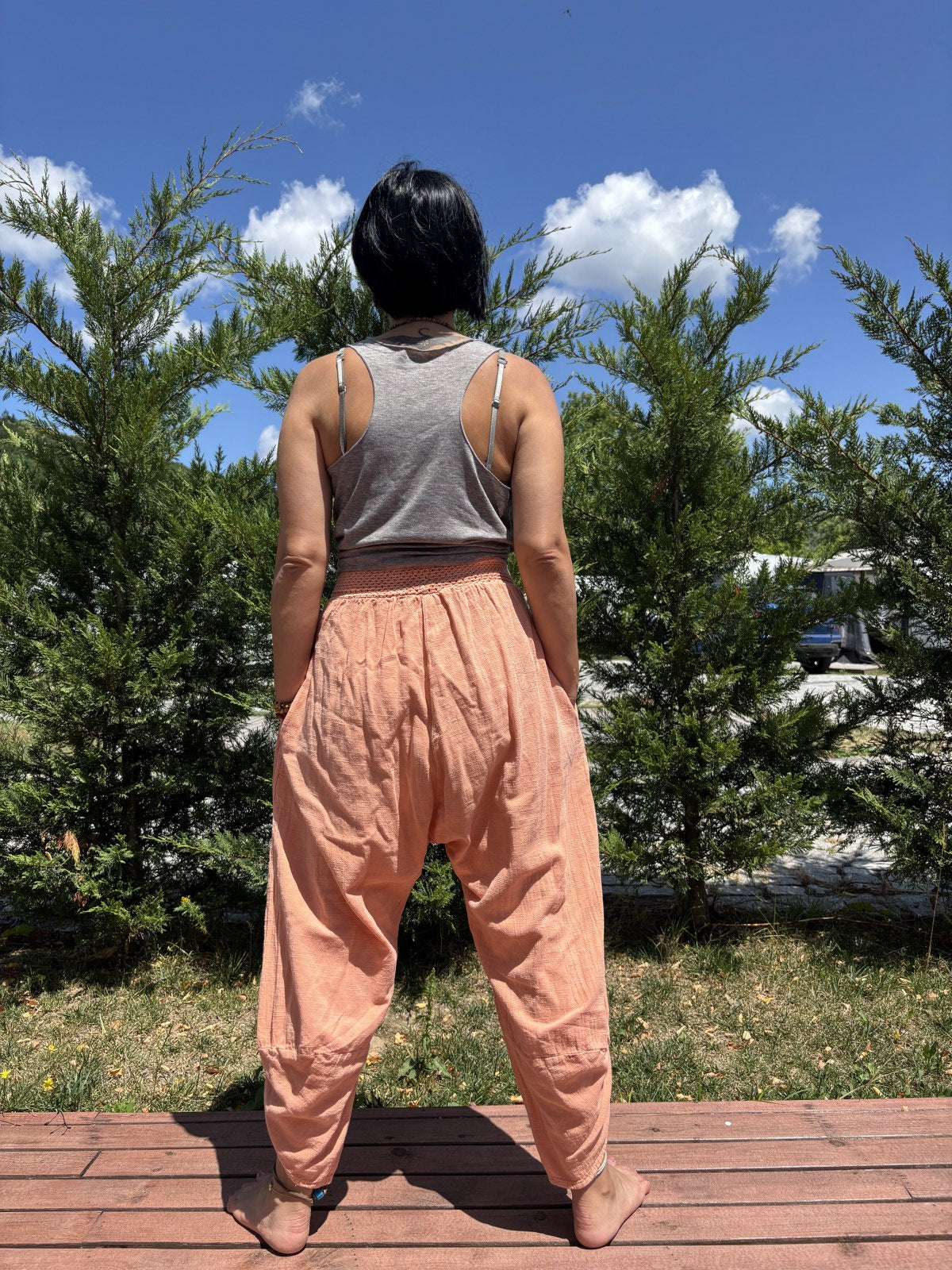 Bohem Pamuklu Yoga Pantolonu – Rahat Şalvar Modeli