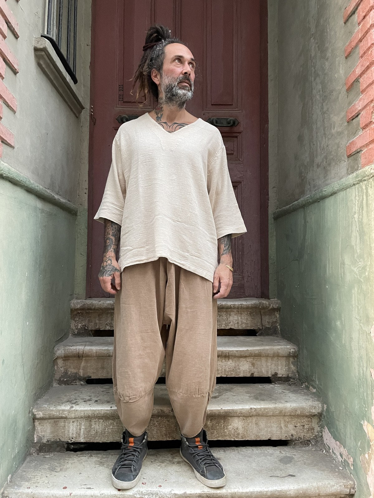 Unisex Bohem Salaş Yoga Pantolon Şalvar