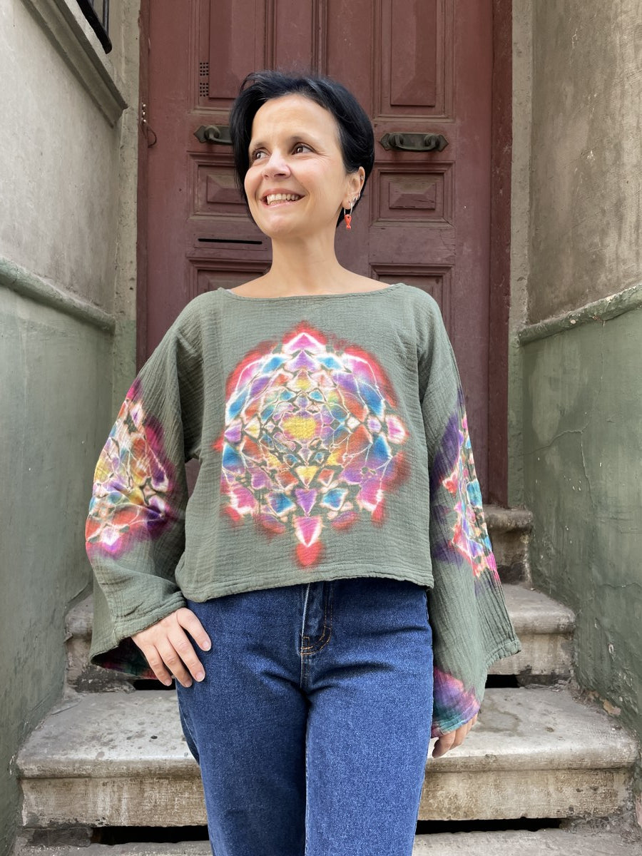 Batik Müslin Bluz – “Mandala”
