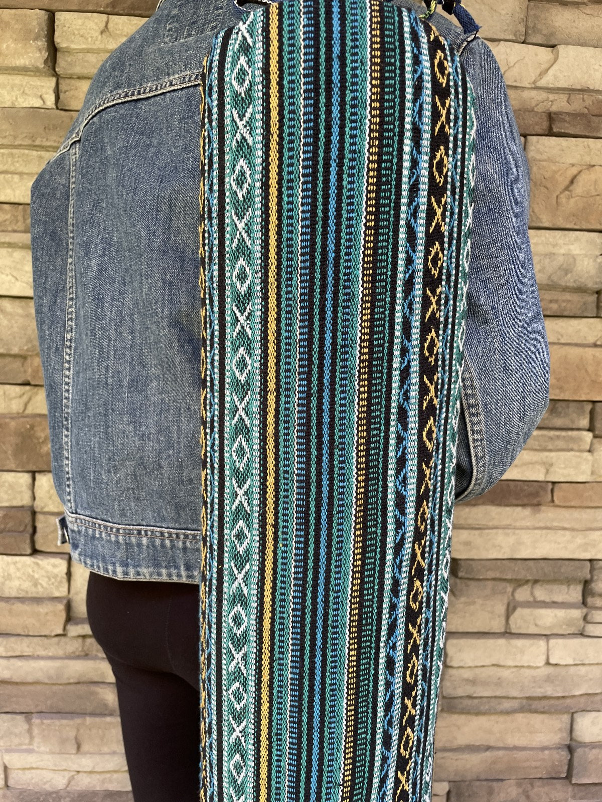 Mavi Baja Nepal Yoga Mat Çantası