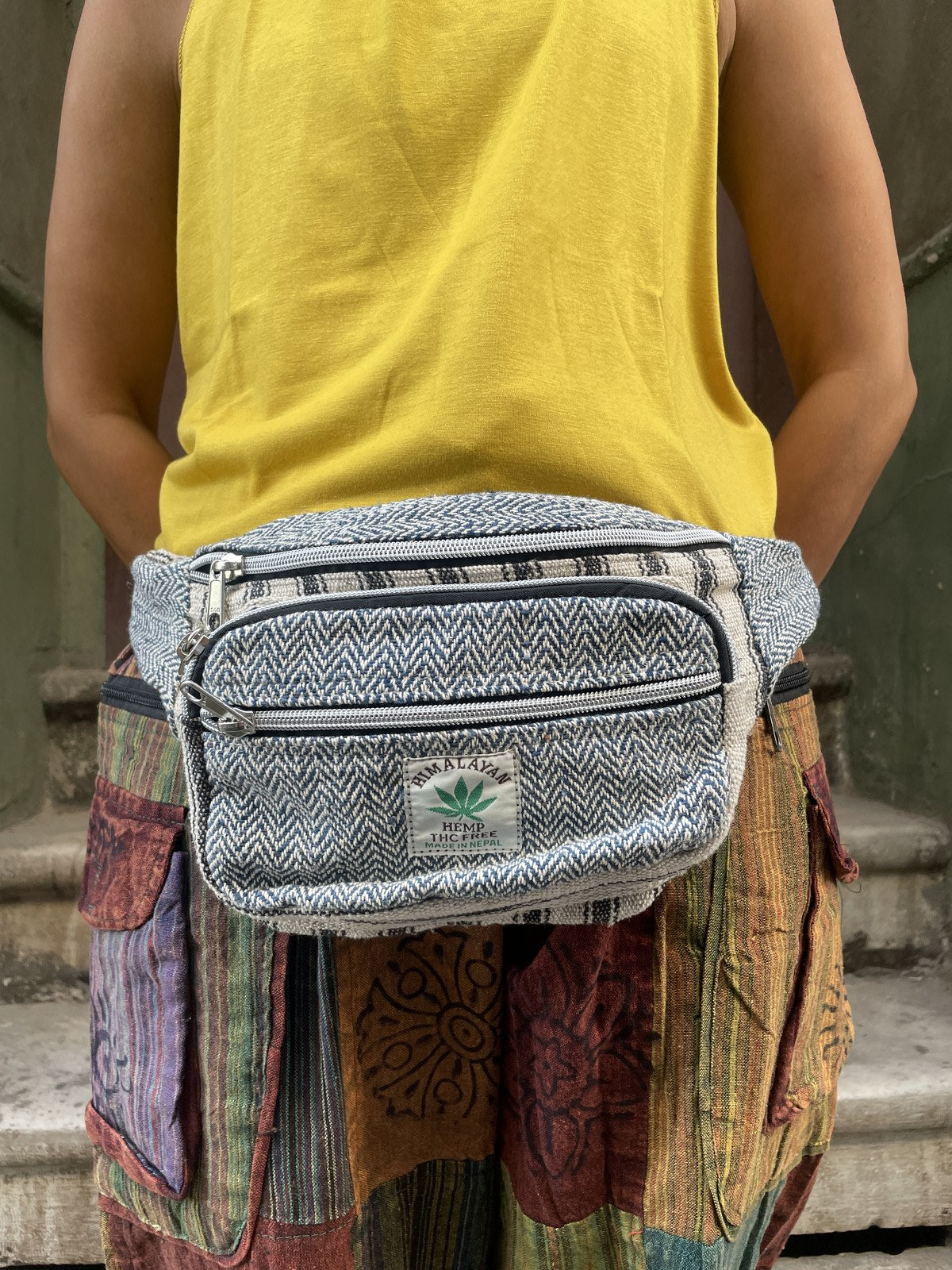 Hemp Bel Çantası Mavi