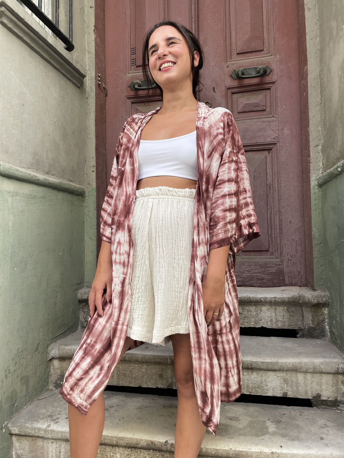 Mokka Batik Kimono