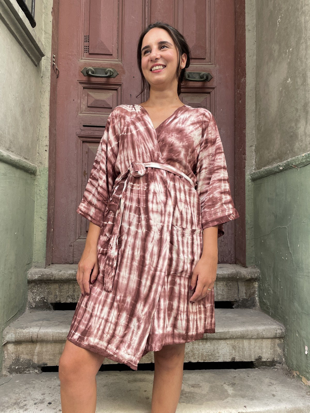 Mokka Batik Kimono