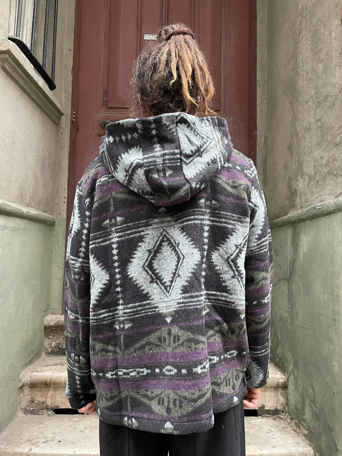 Unisex Ethnic Patterned Winter Hoodie