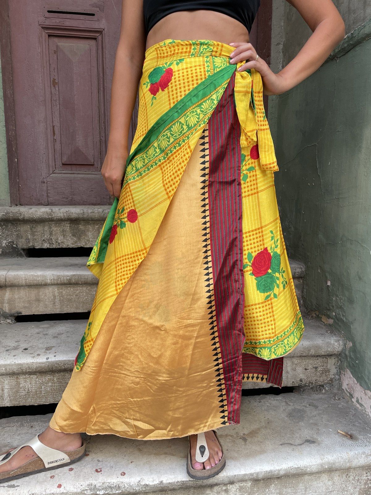 Nepal İpek Çift Taraflı Bağlamalı Etek