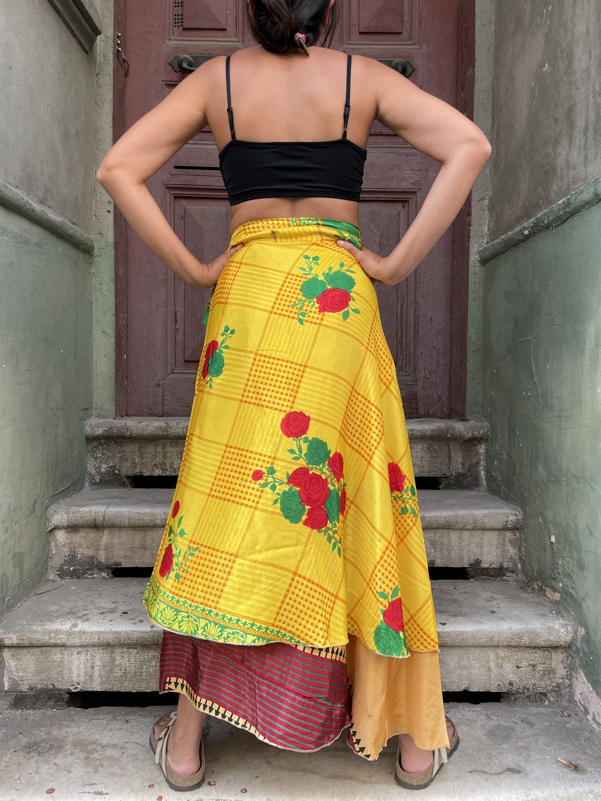 Nepal İpek Çift Taraflı Bağlamalı Etek