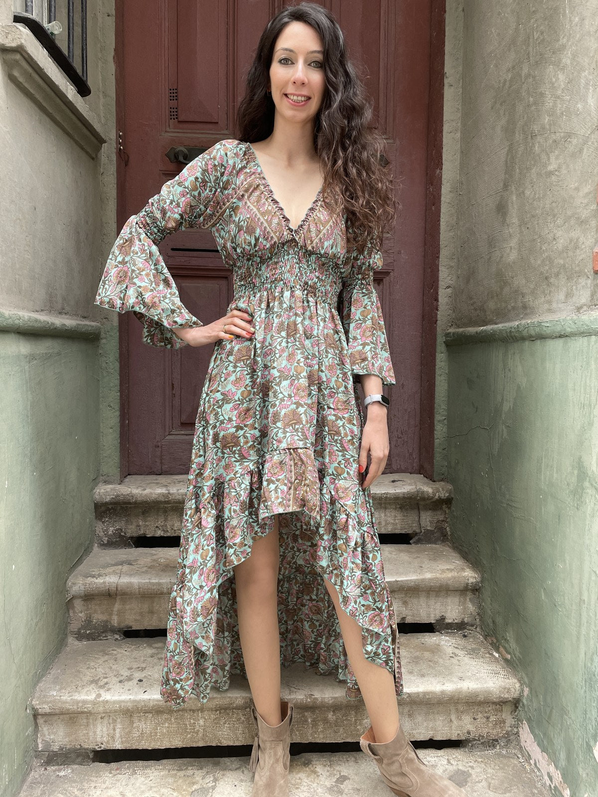 Bohemian Festival Mystic Long Summer Dress Boho Yaam Bohemian Festival Mystic Long Summer Dress Boho Yaam