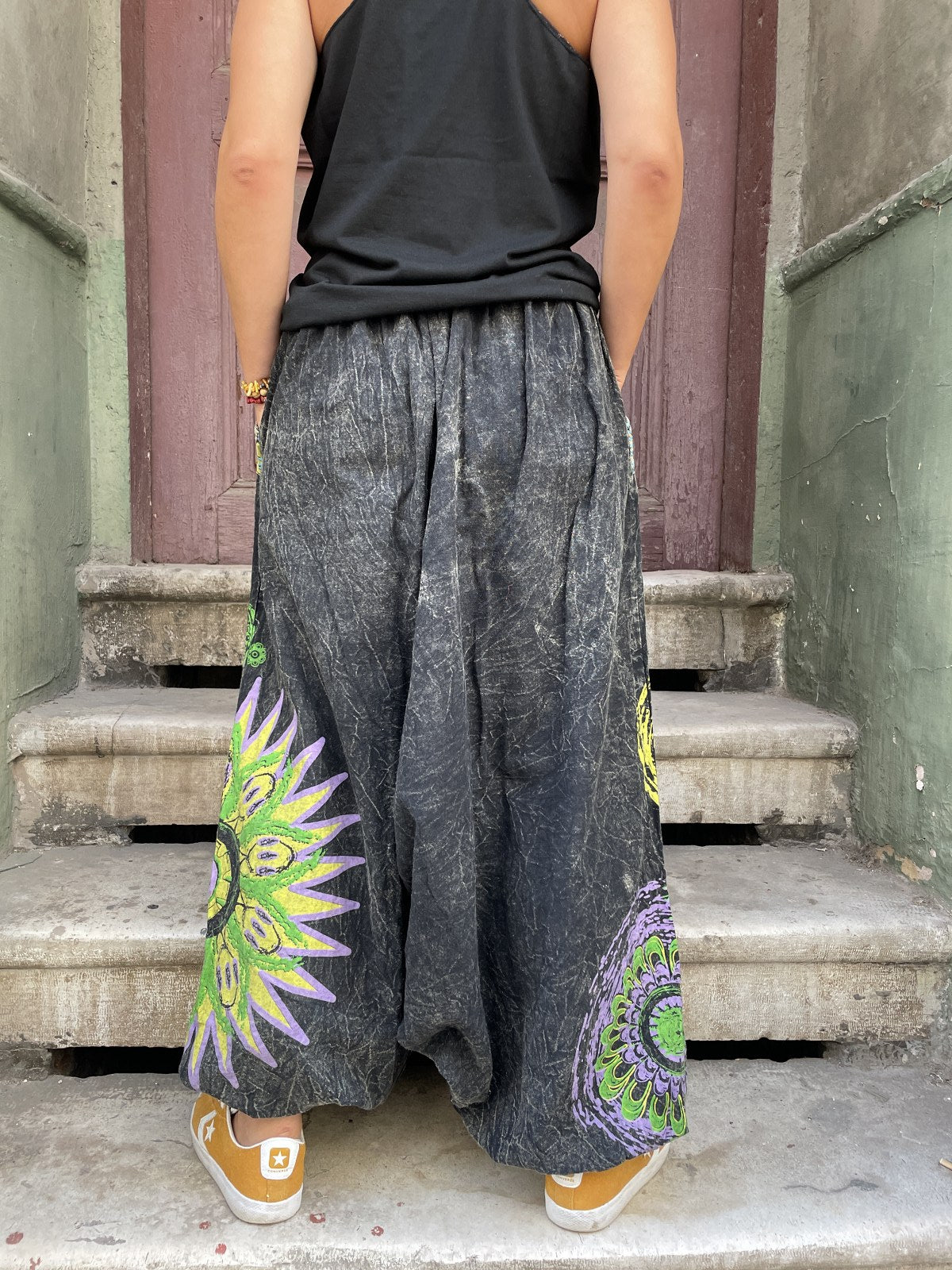 Unisex Nepal Kadın Mandala Şalvar