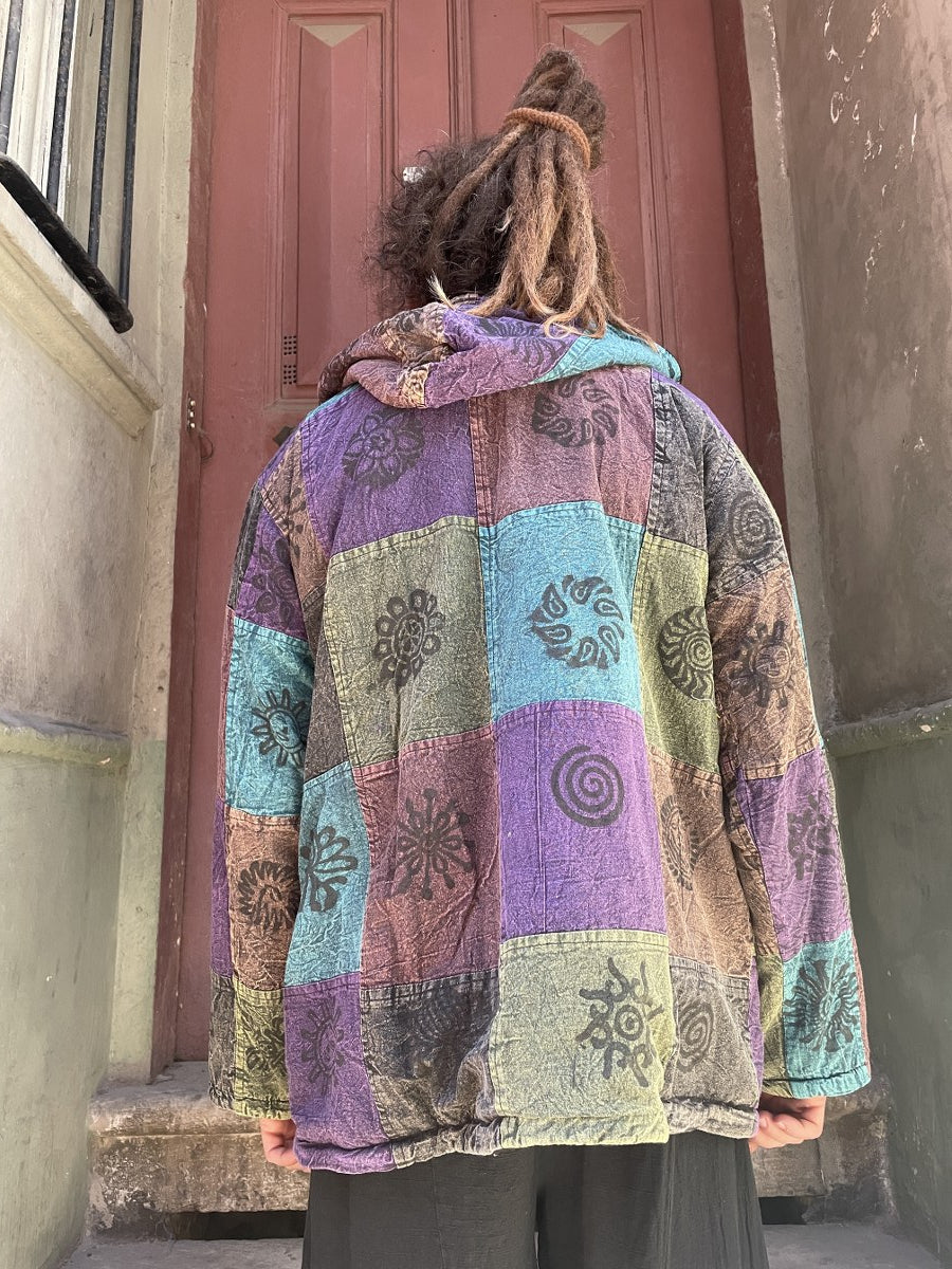 Nepal Patchwork Polar Astarlı Mont