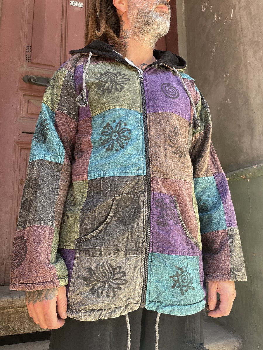 Nepal Patchwork Polar Astarlı Mont