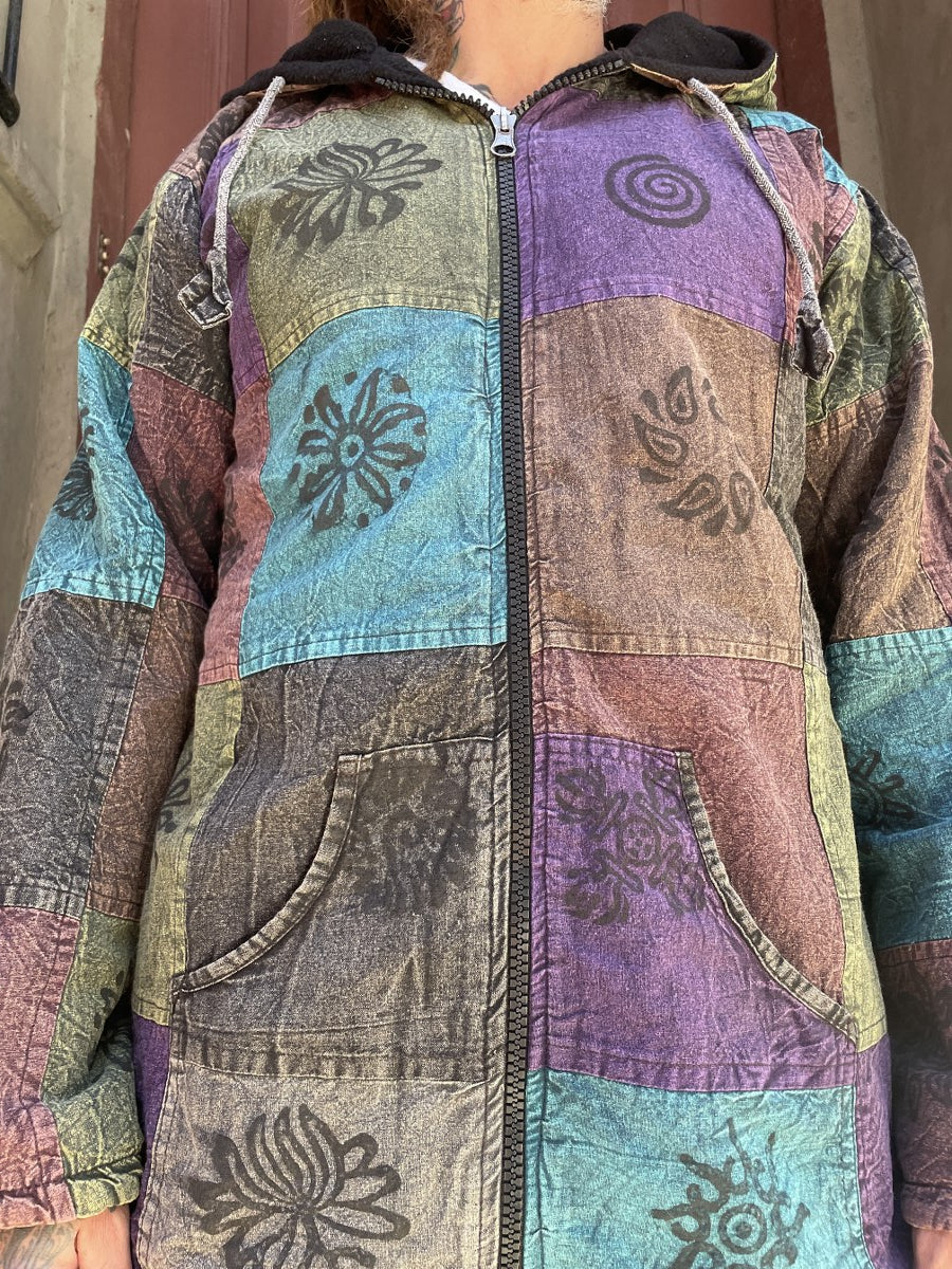 Nepal Patchwork Polar Astarlı Mont