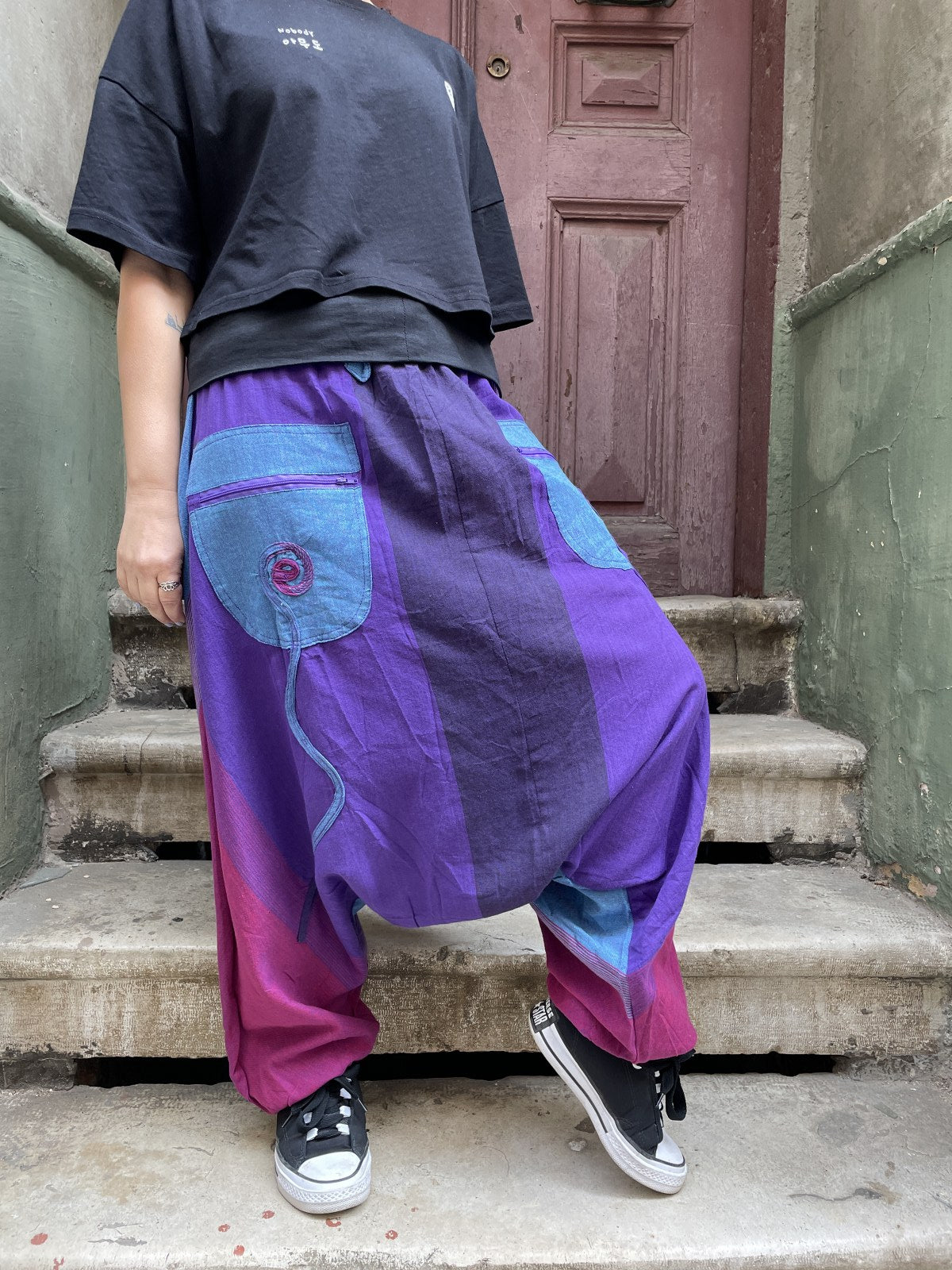 Unisex Renkli Nepal Şalvar Pantolon