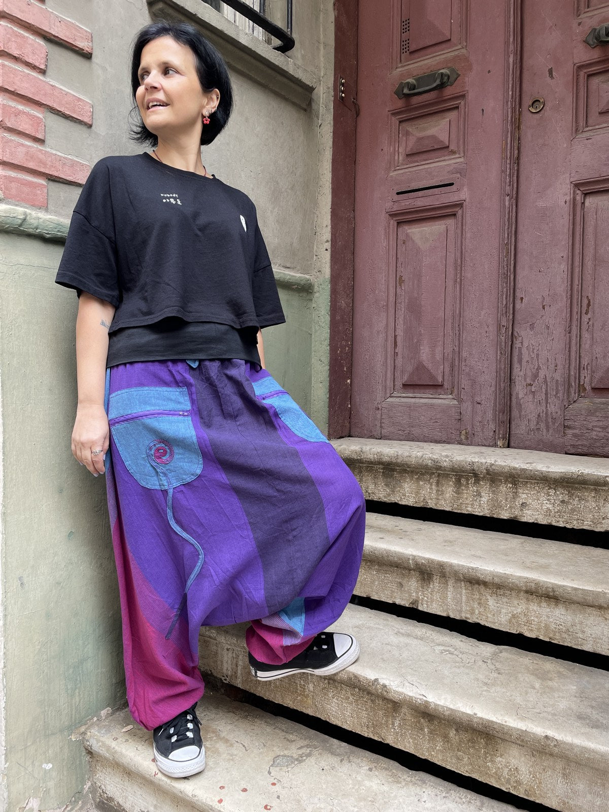 Unisex Renkli Nepal Şalvar Pantolon