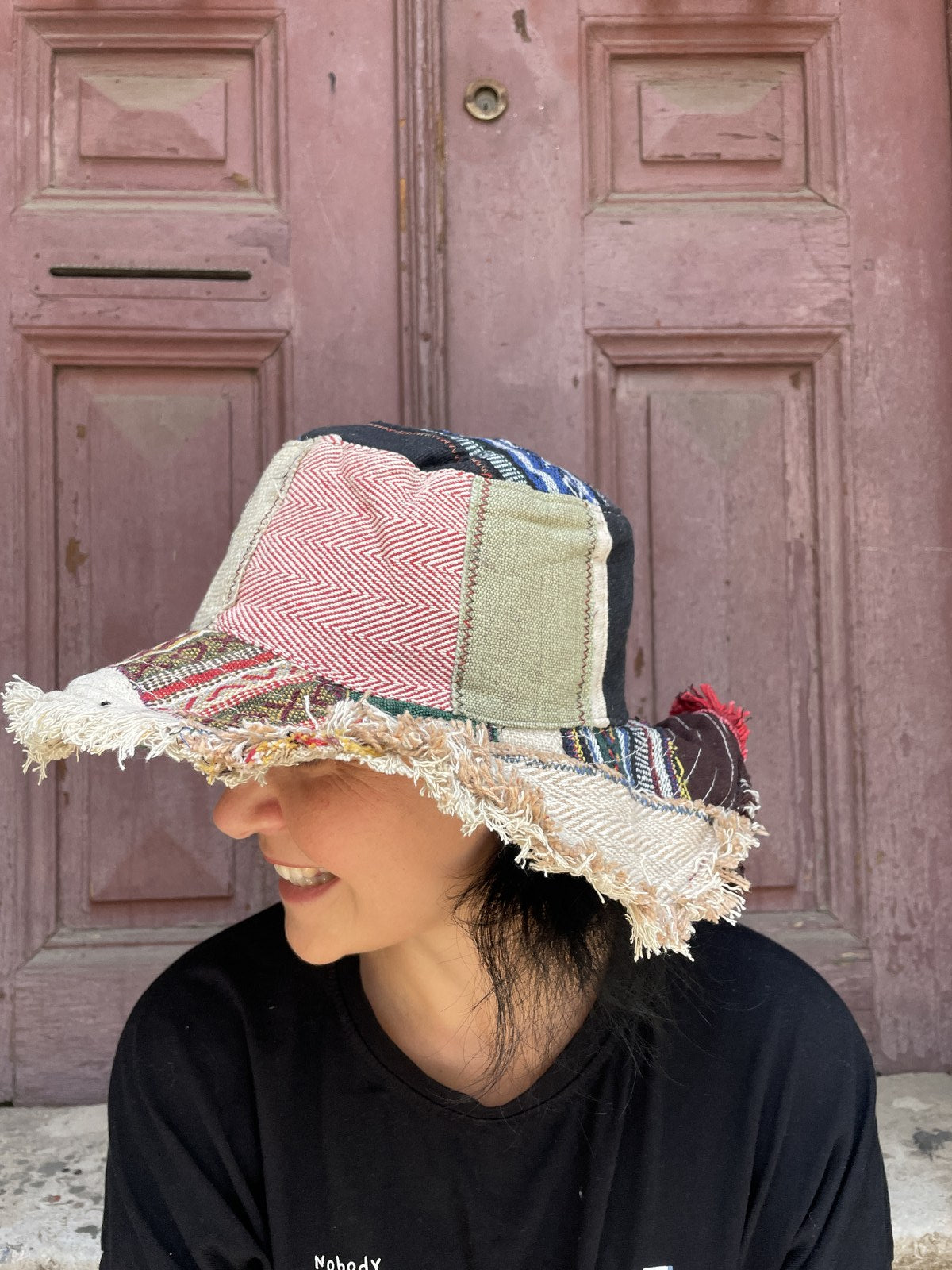 Unisex Nepal Patchwork Hat