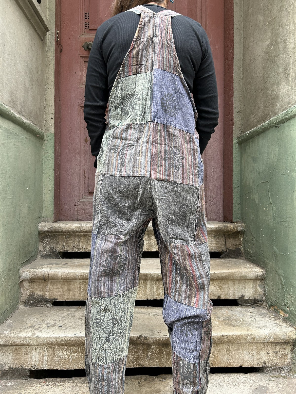 Unisex Bohem Nepal Patchwork Pantolon Tulum