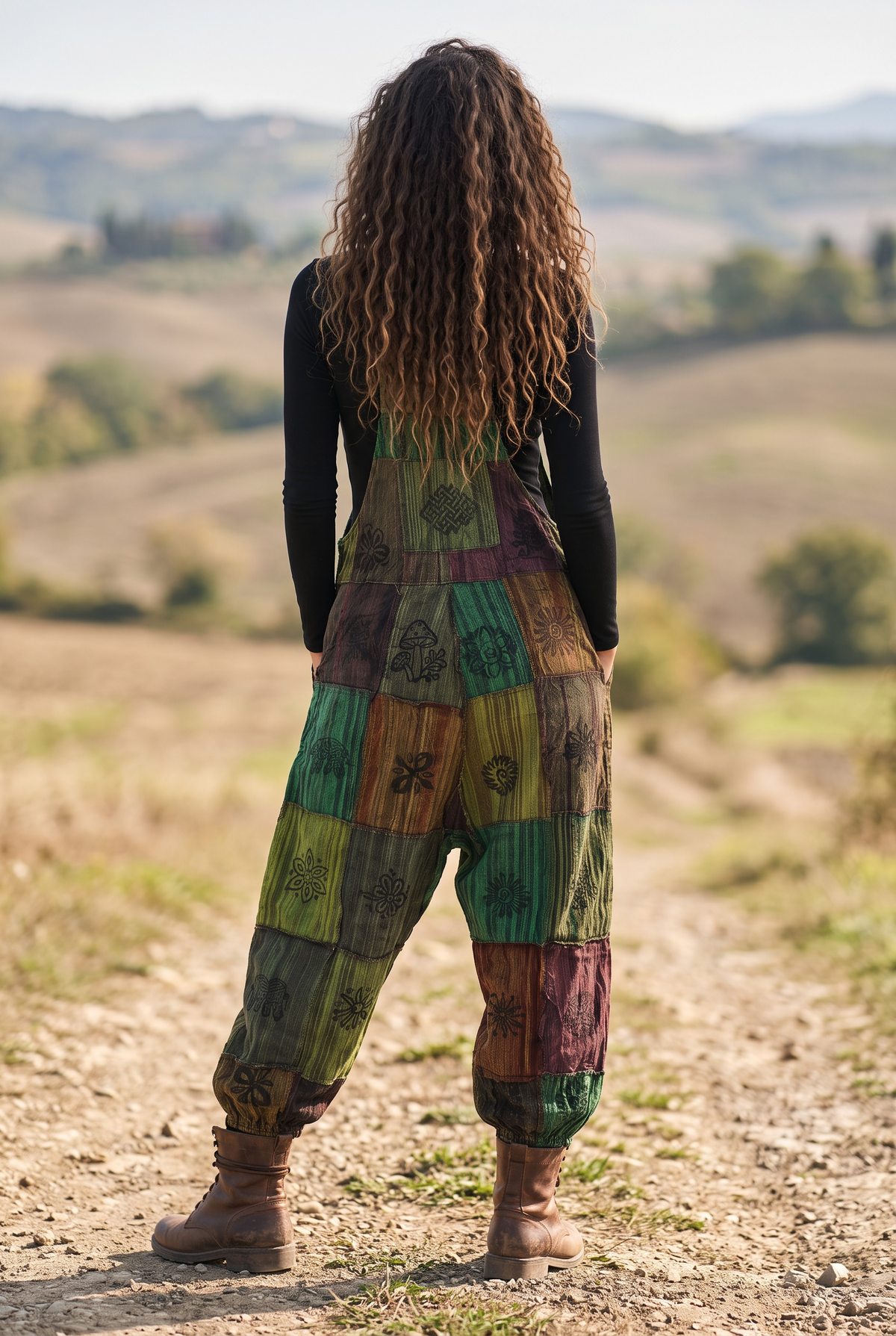 Annapurna Nepal Patchwork Salopet Tulum – Kadın Etnik Bohem Tasarım