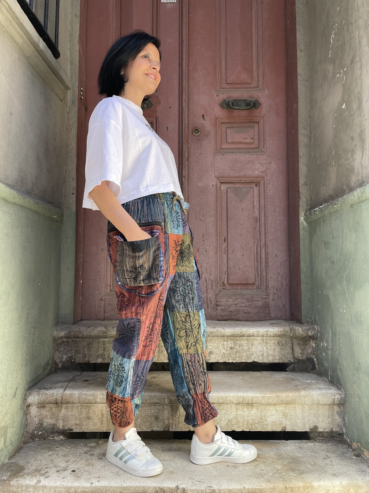 Bohem Nepal Maya Patchwork Kadın Pantolon