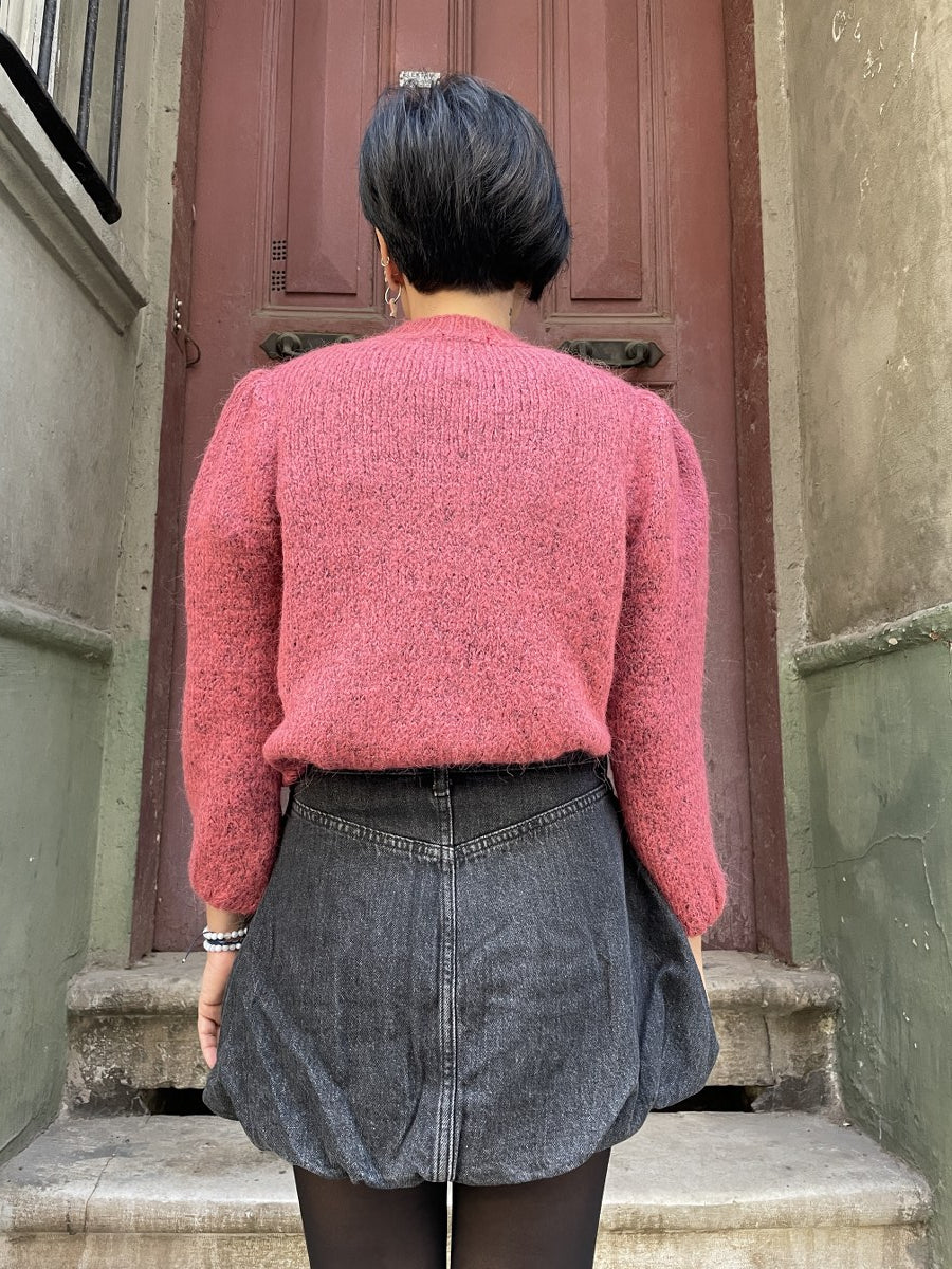 Yumuşak Dokulu Kadın Pembe Kazak