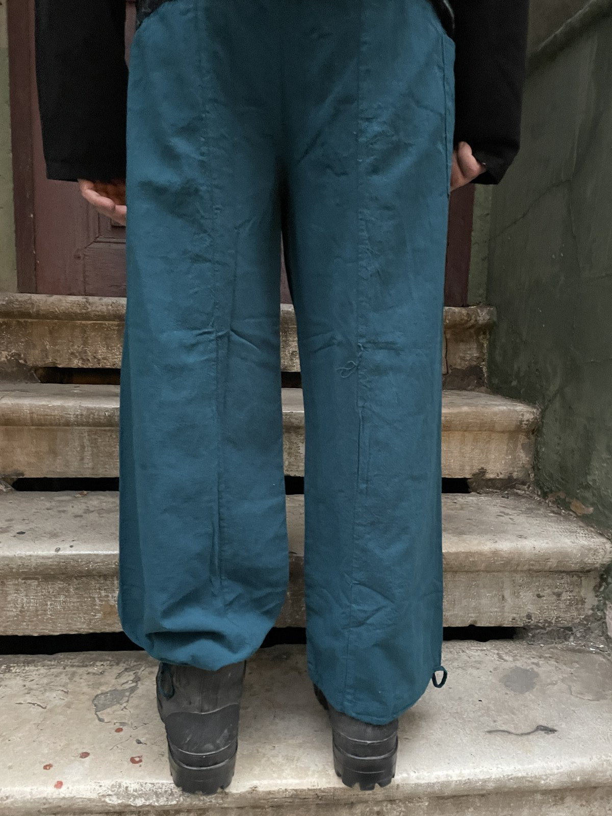 Unisex Çift Kullanımlı Petrol Thai Balıkçı Pantolon