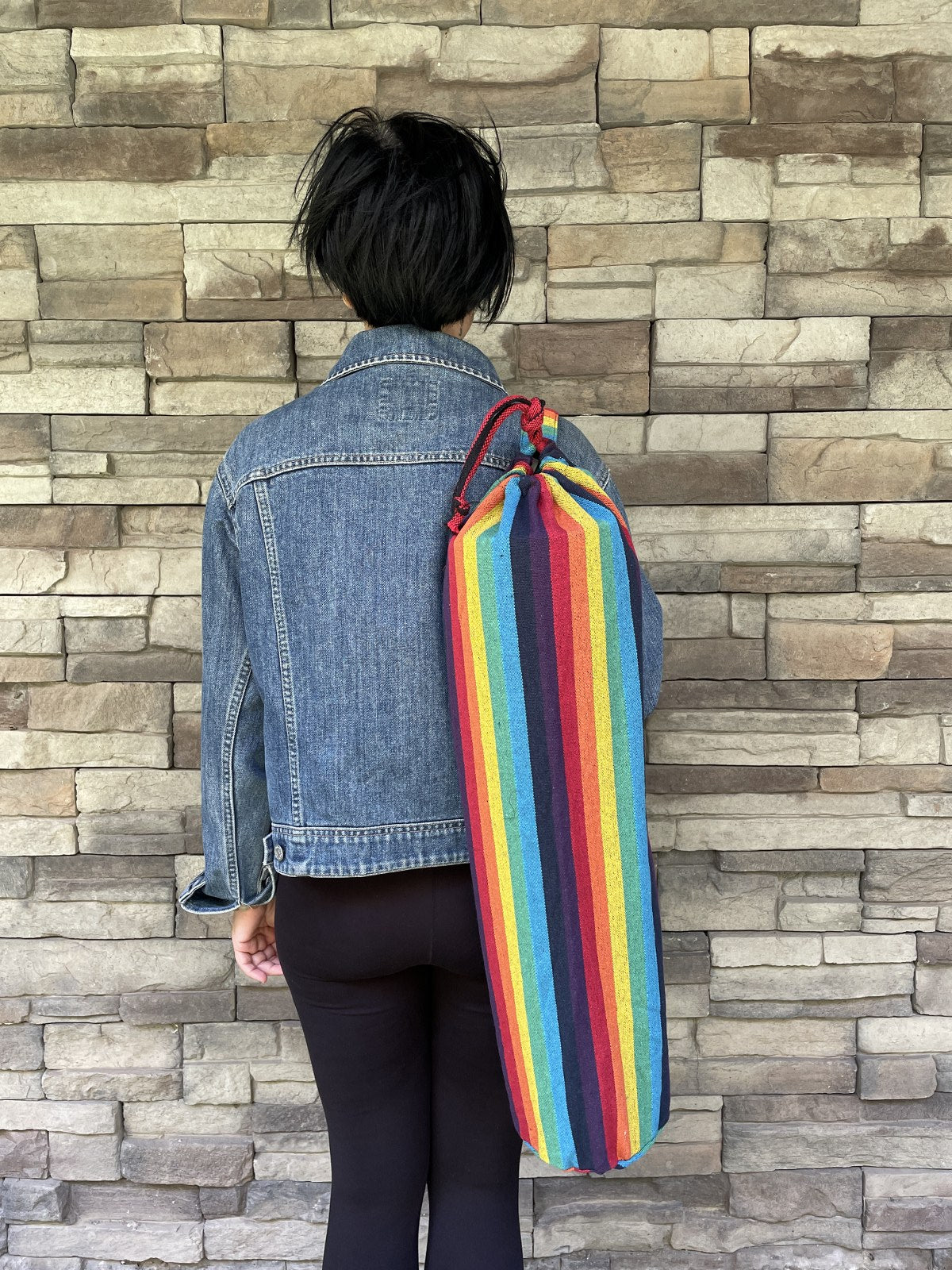 Rainbow Nepal Yoga Mat Çantası