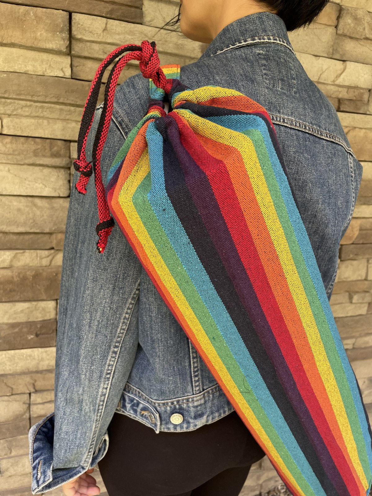 Rainbow Nepal Yoga Mat Çantası