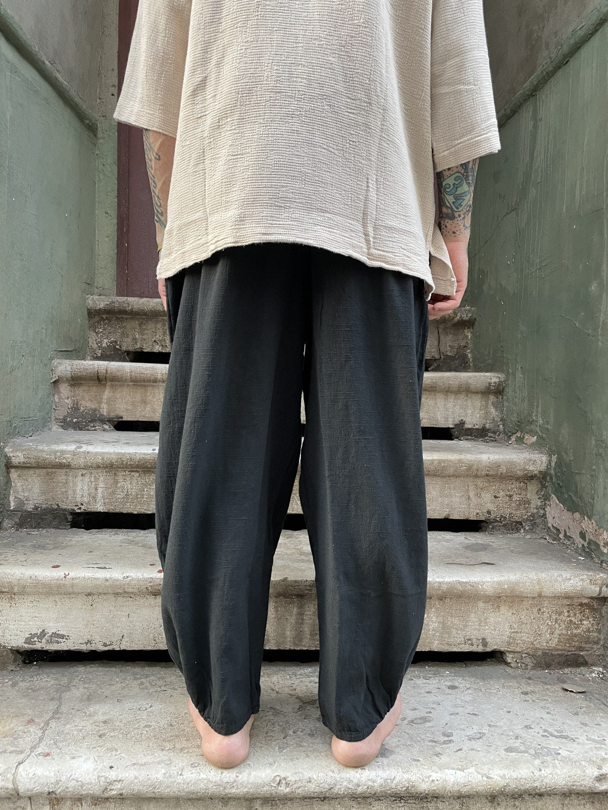 Unisex Bohem Salaş Şalvar Pantolon