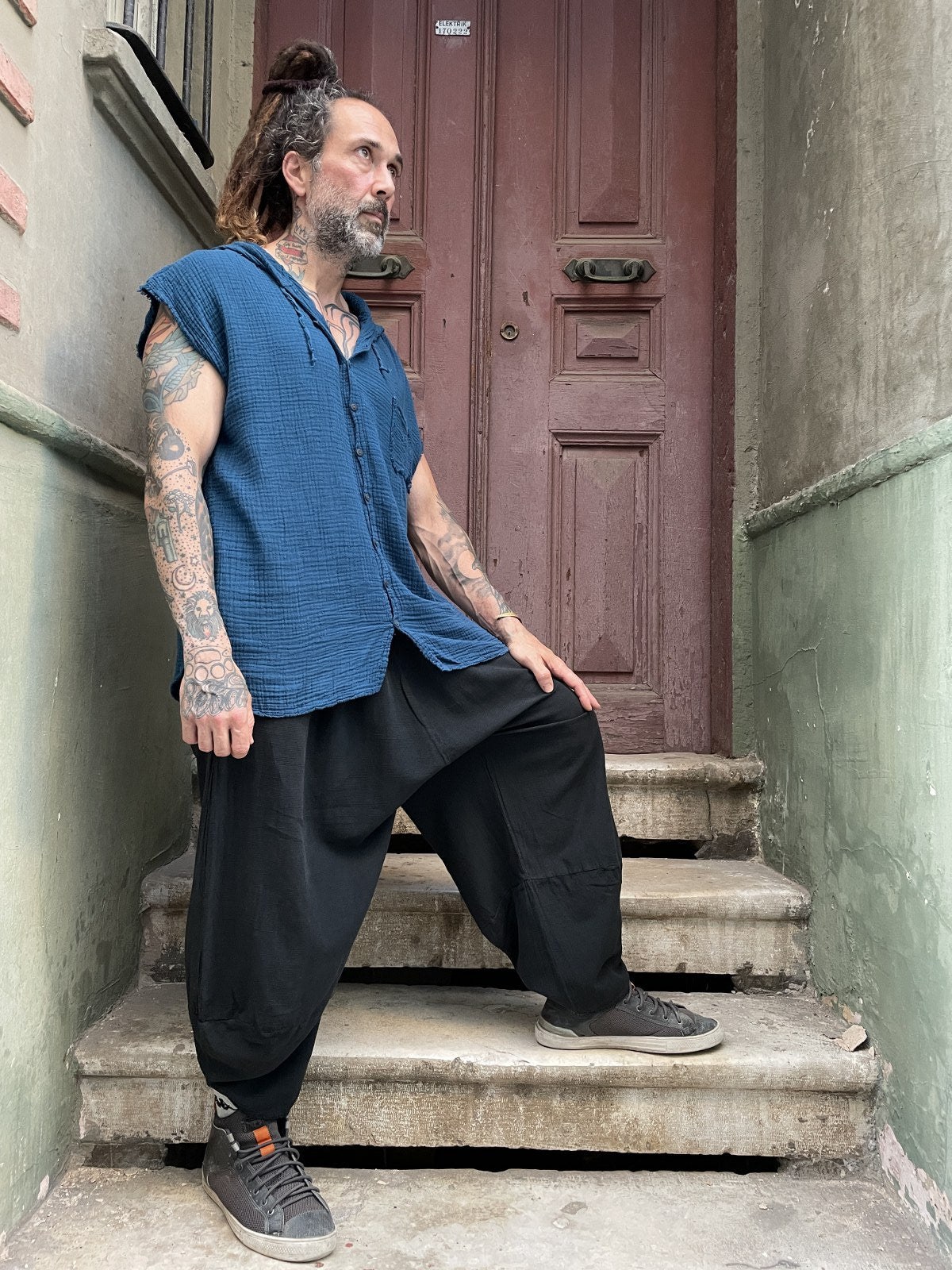 Unisex Bohem Salaş Yoga Pantolon Şalvar