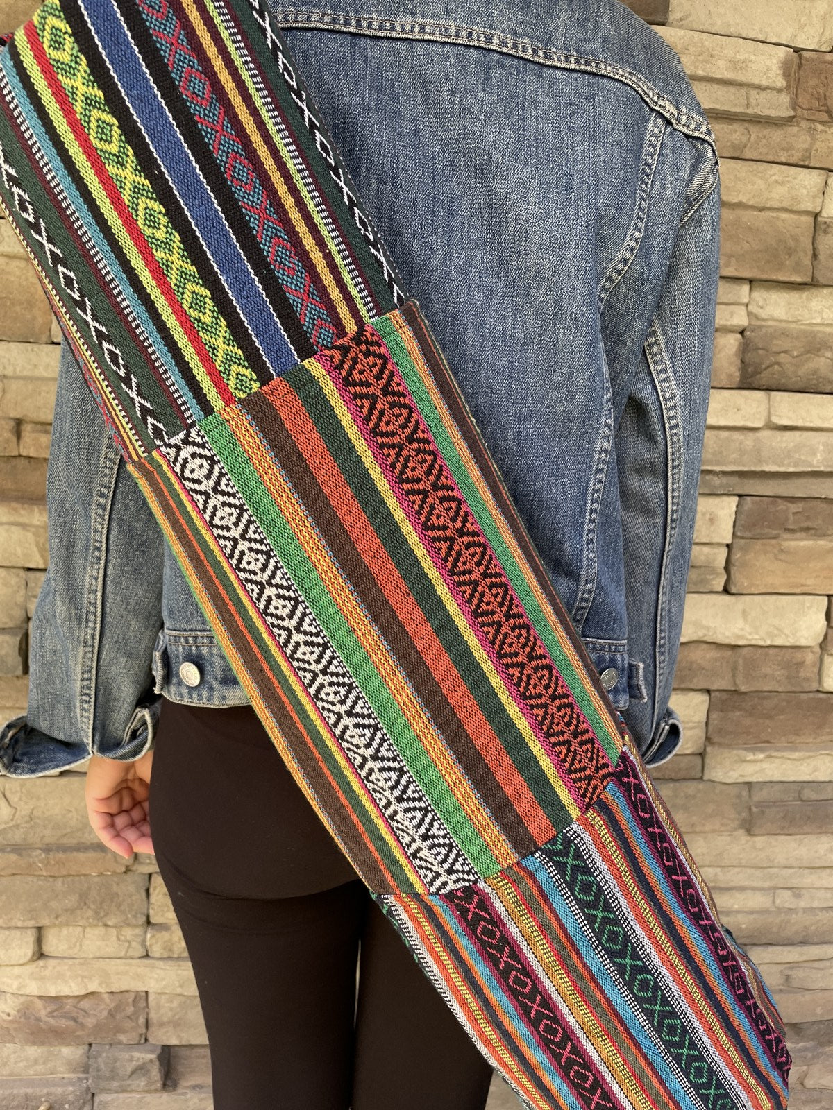 Soft Patchwork Nepal Yoga Mat Çantası