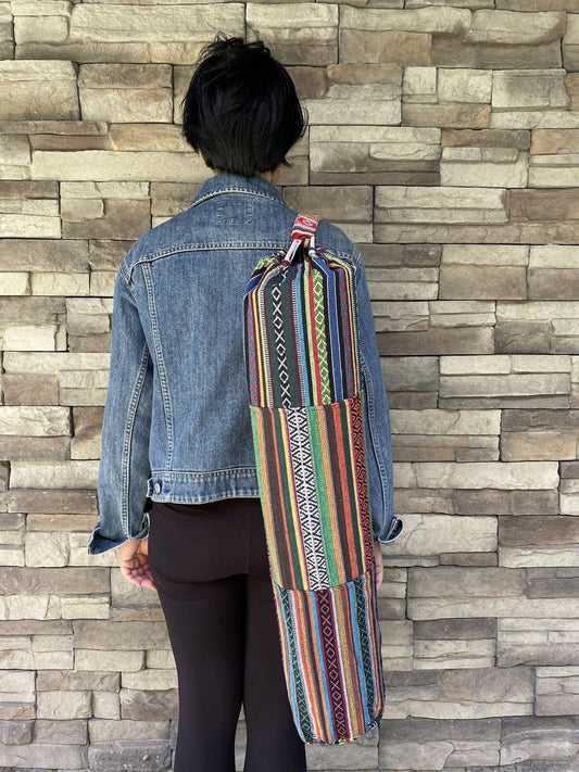 Soft Patchwork Nepal Yoga Mat Çantası