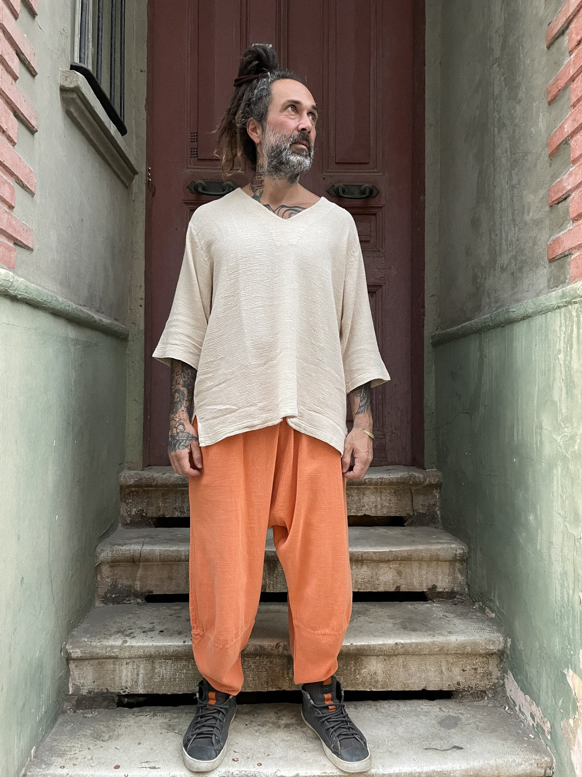 Unisex Bohem Salaş Yoga Pantolon Şalvar