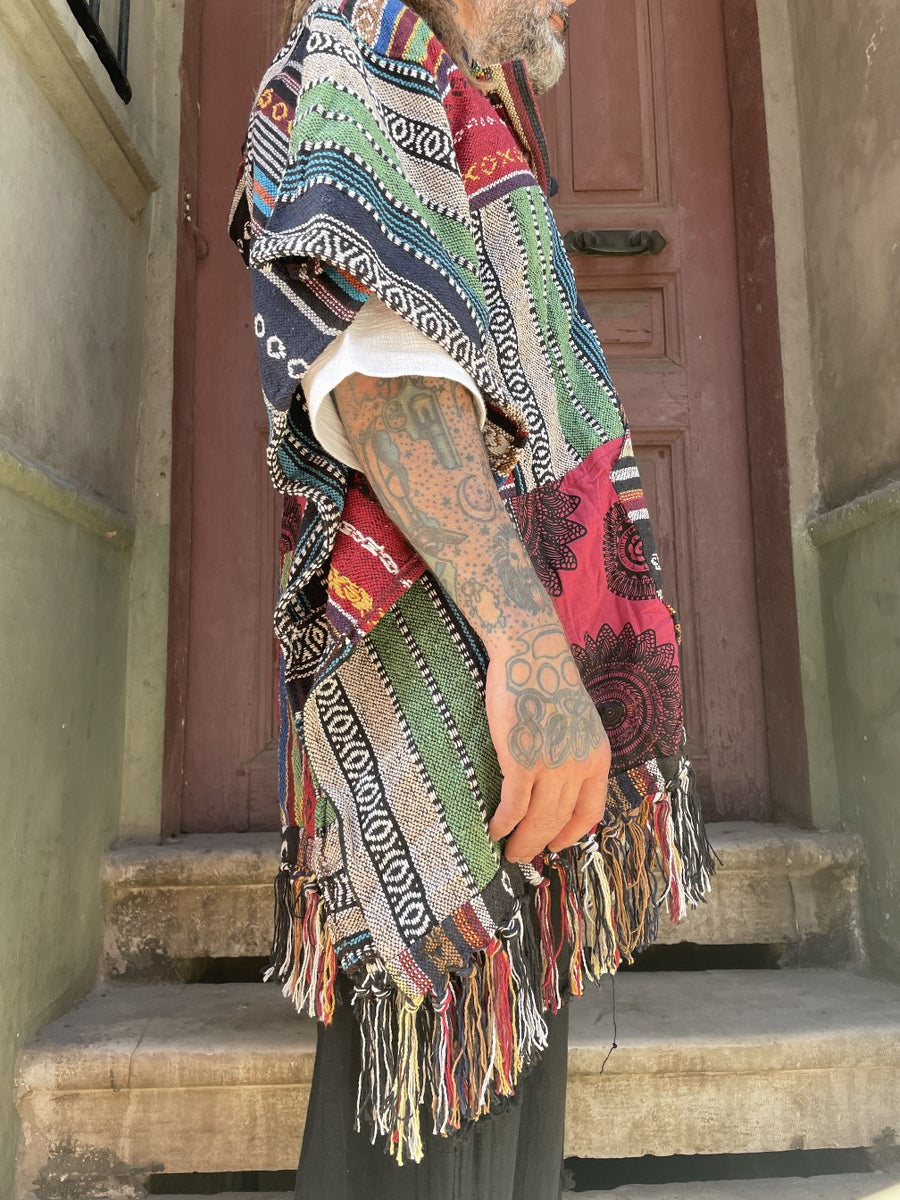 Unisex Nepal Patchwork Panço