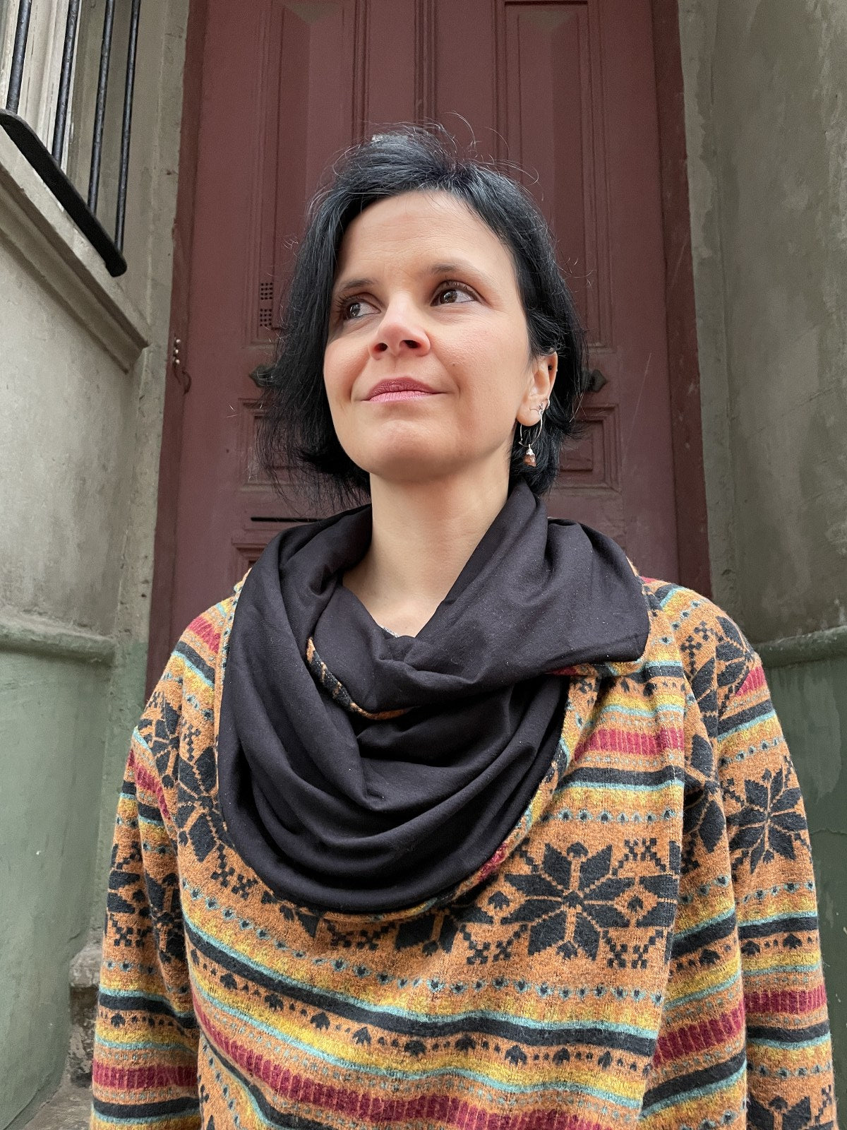 Bohem Etnik Desenli Hırka