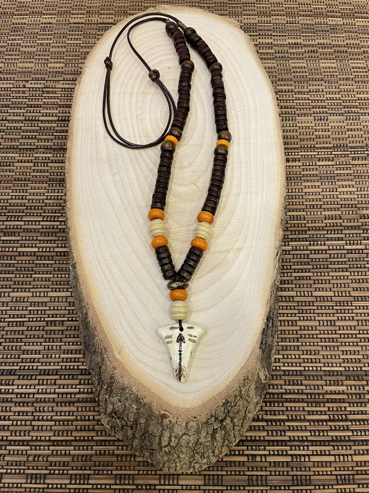 Bohem Viking Rune Seramik Kolye