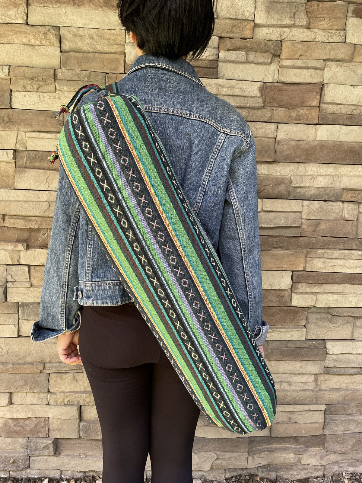 Yeşil Baja Nepal Yoga Mat Çantası