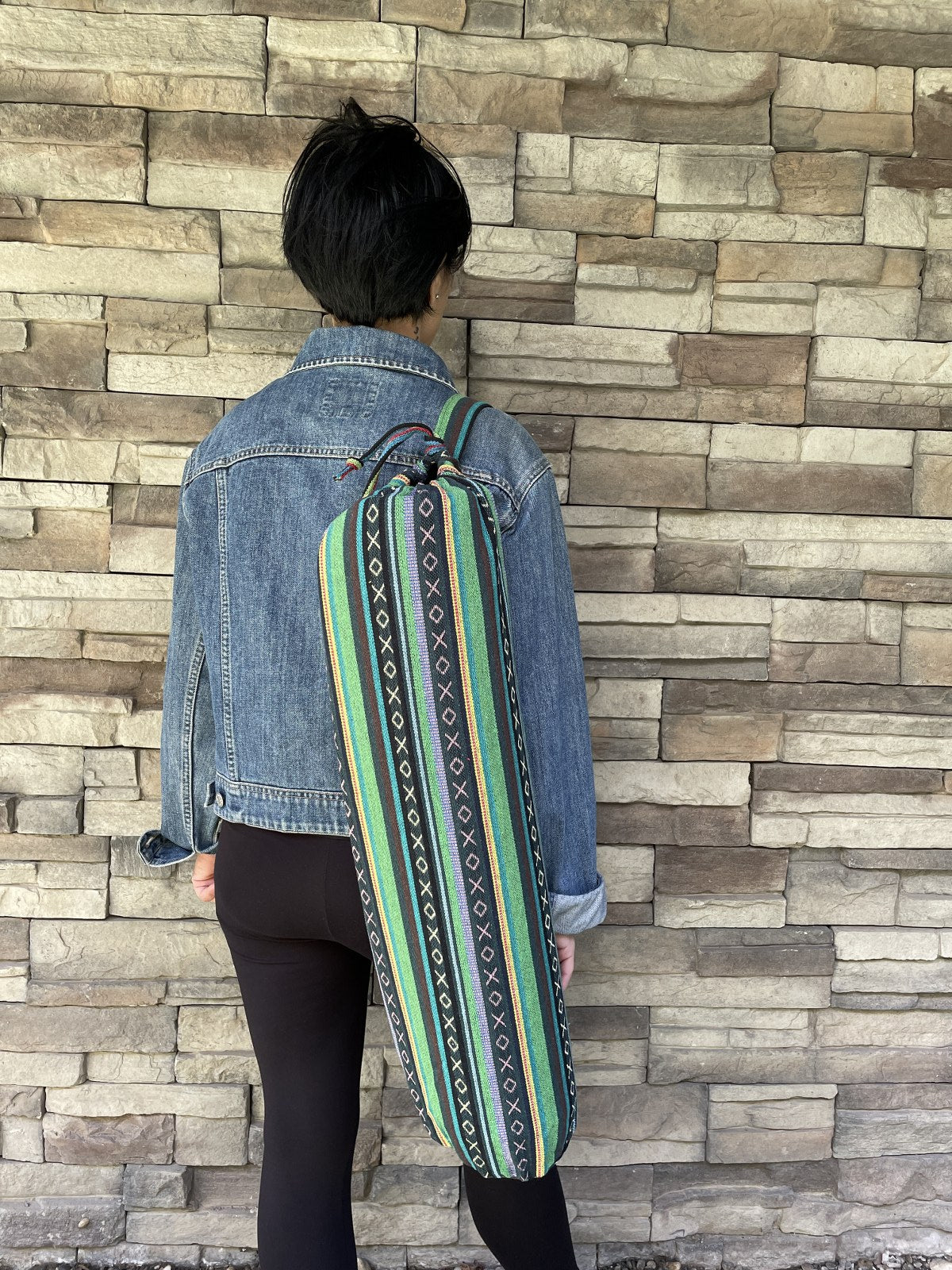 Yeşil Baja Nepal Yoga Mat Çantası