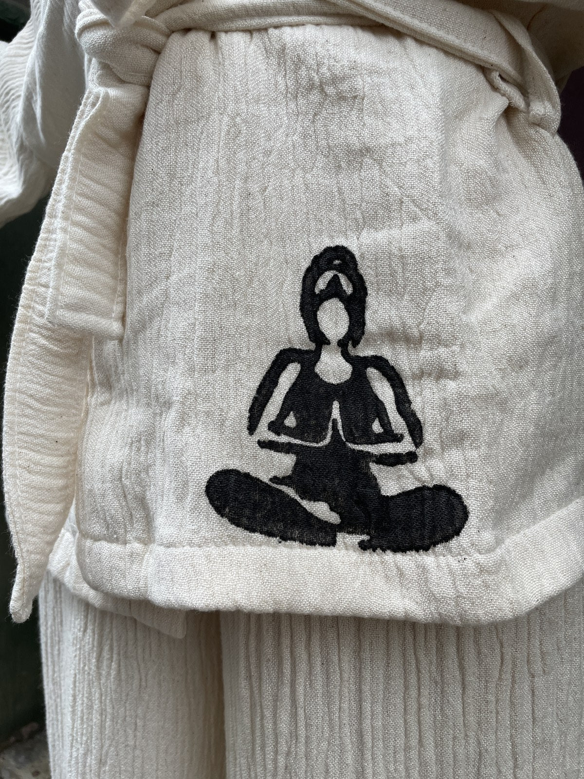 Yoga Prenses Bohem Kadın Yoga Doğal Kumaş Kimono Takım Yoga Takımı