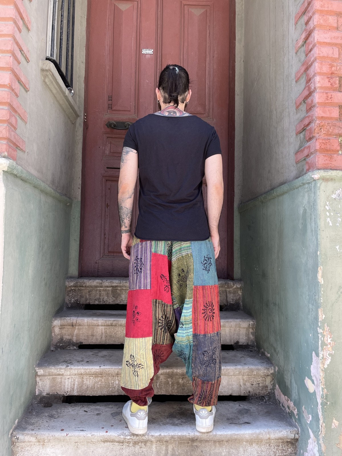 Unisex Nepal Patchwork Dionisos Şalvar