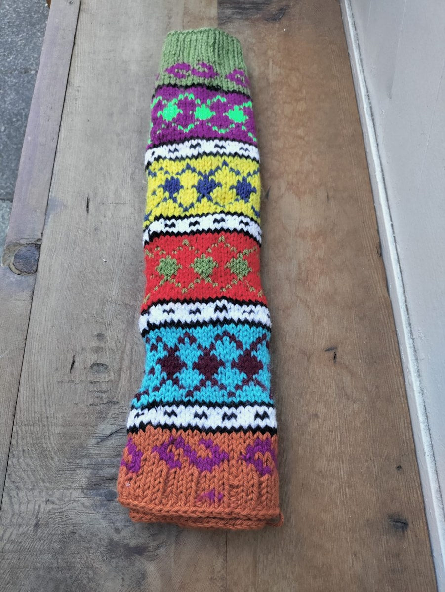 El Örgüsü Etnik Desenli Tozluk