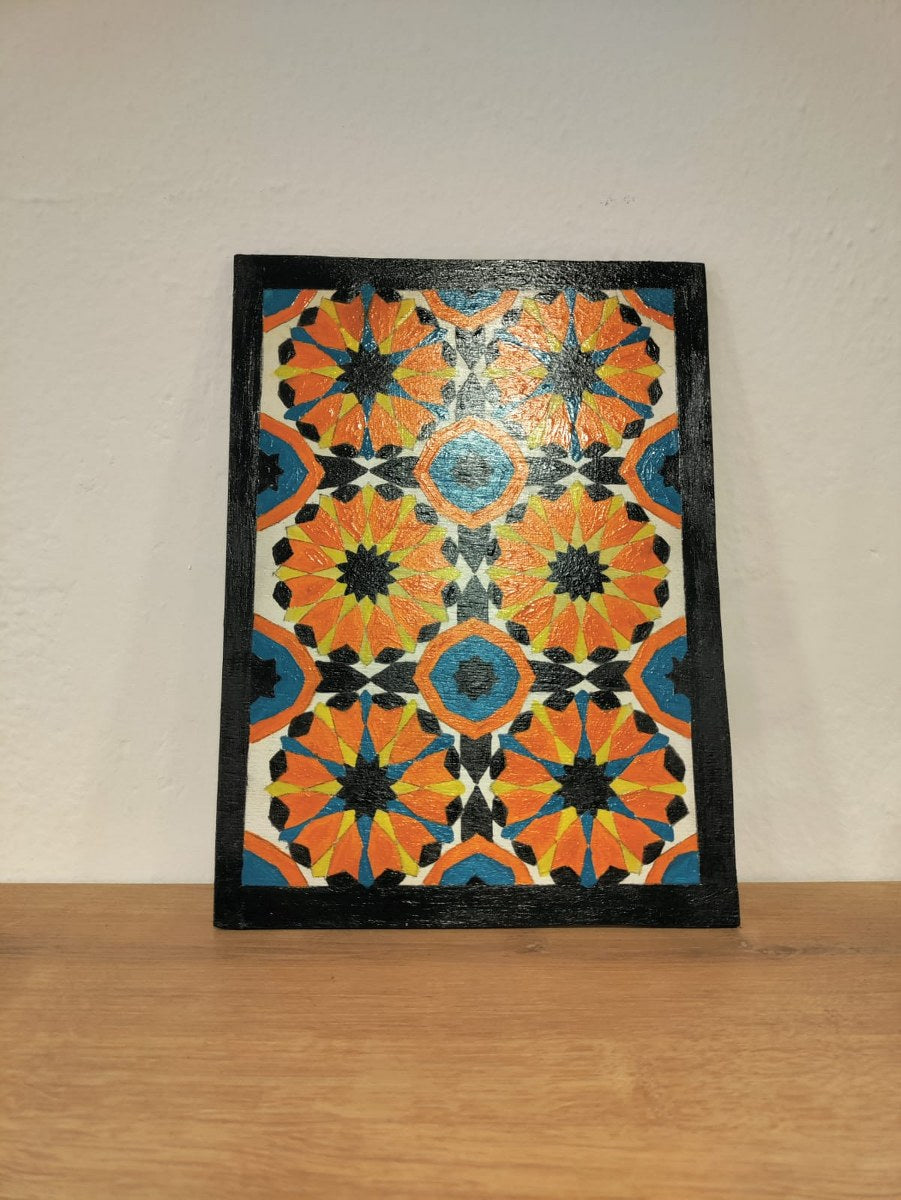 Mandala Turuncu Duvar Resmi