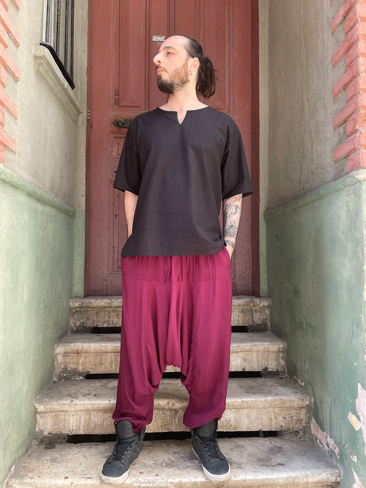 Bohem pamuklu gömleklerimiz ile yaz çok sıcak değil.