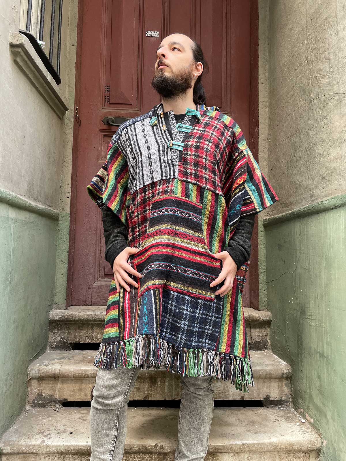 Unisex Nepal Patchwork Gheri Panço