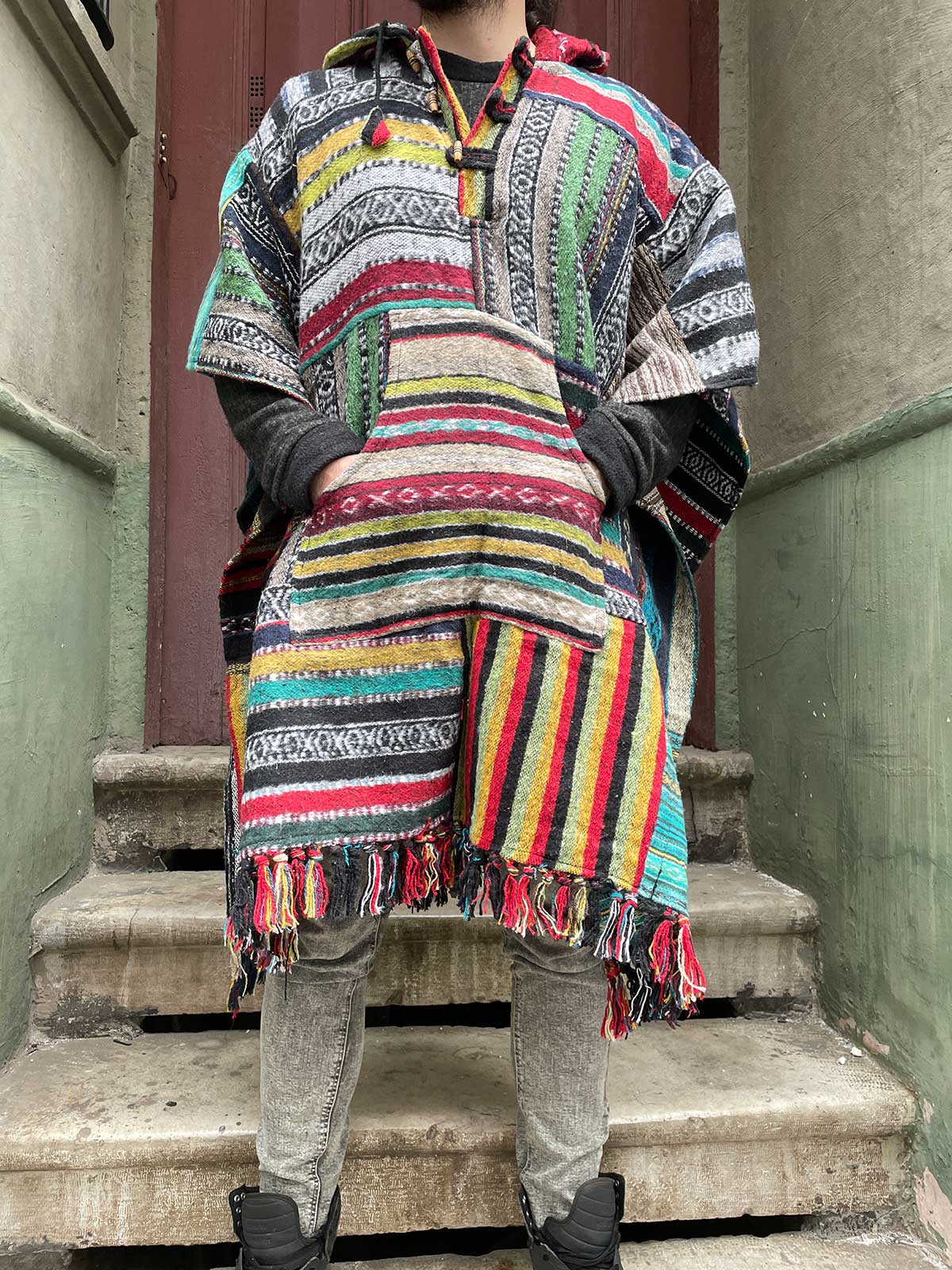 Unisex Nepal Patchwork Gheri Panço