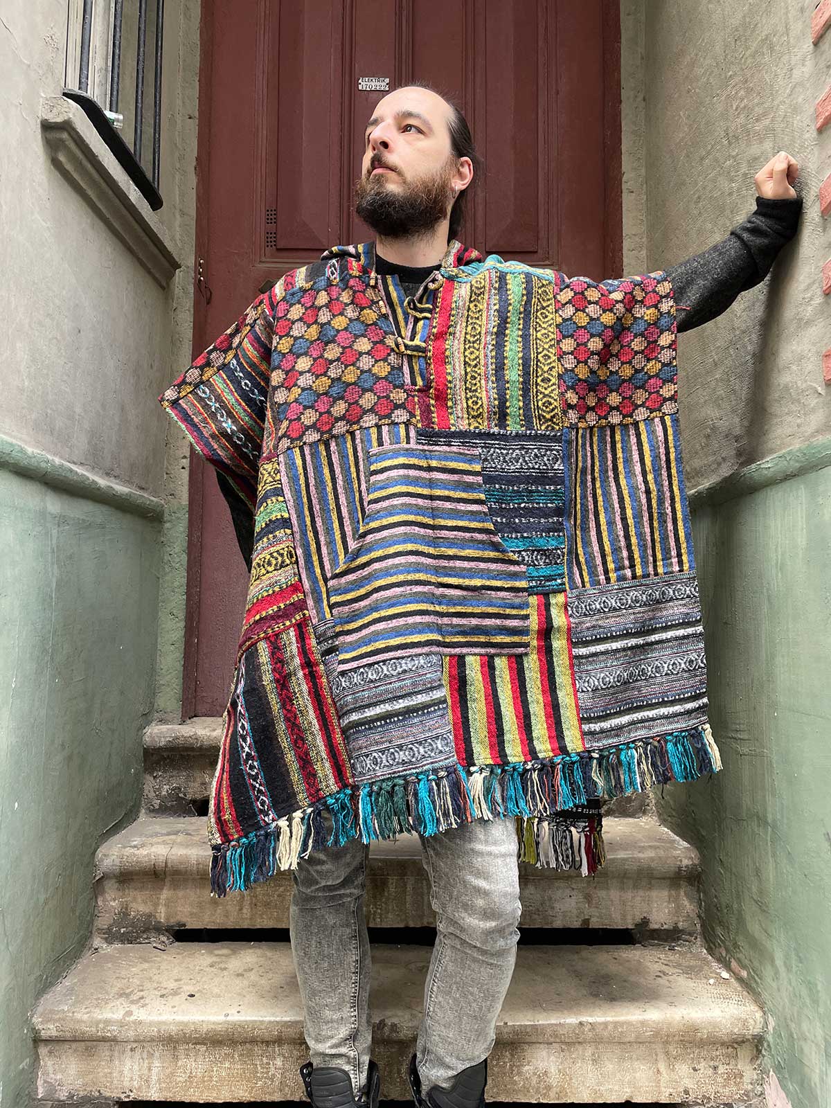 Unisex Nepal Patchwork Gheri Panço