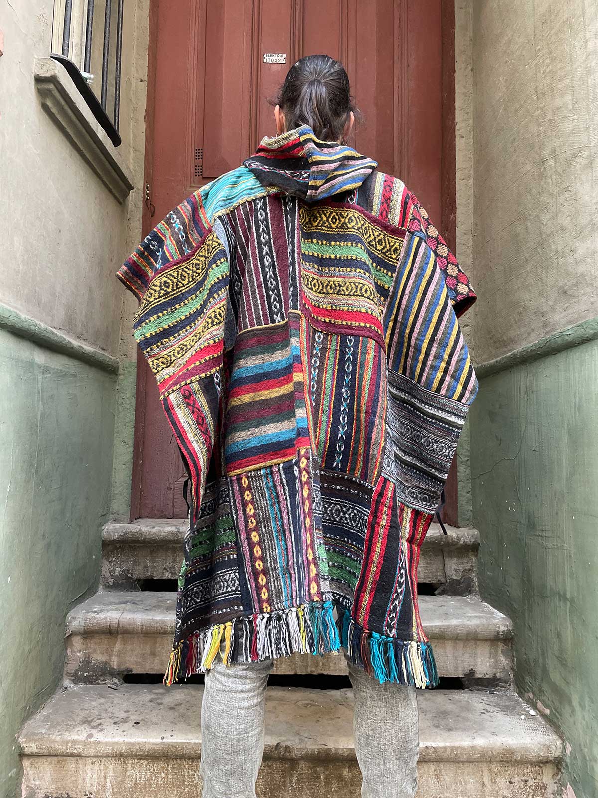 Unisex Nepal Patchwork Gheri Panço