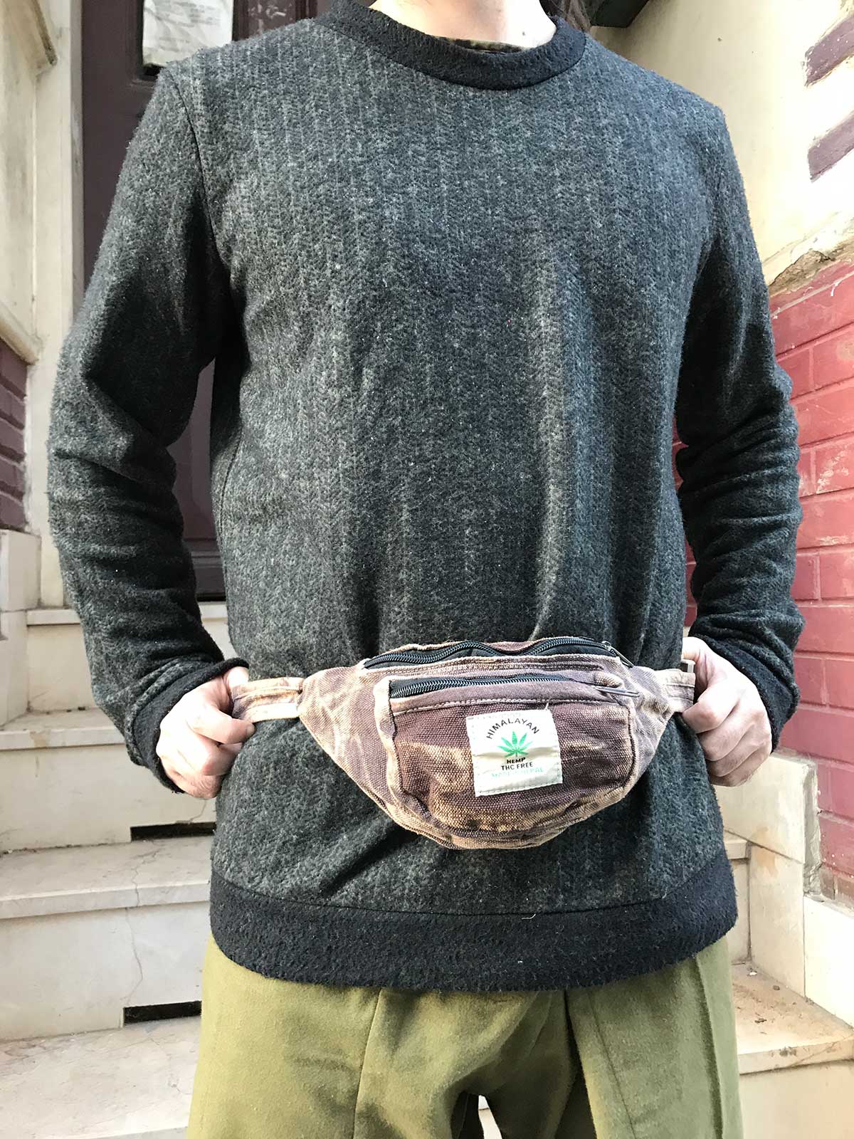 Pure Hemp Kahverengi Bel Çantası